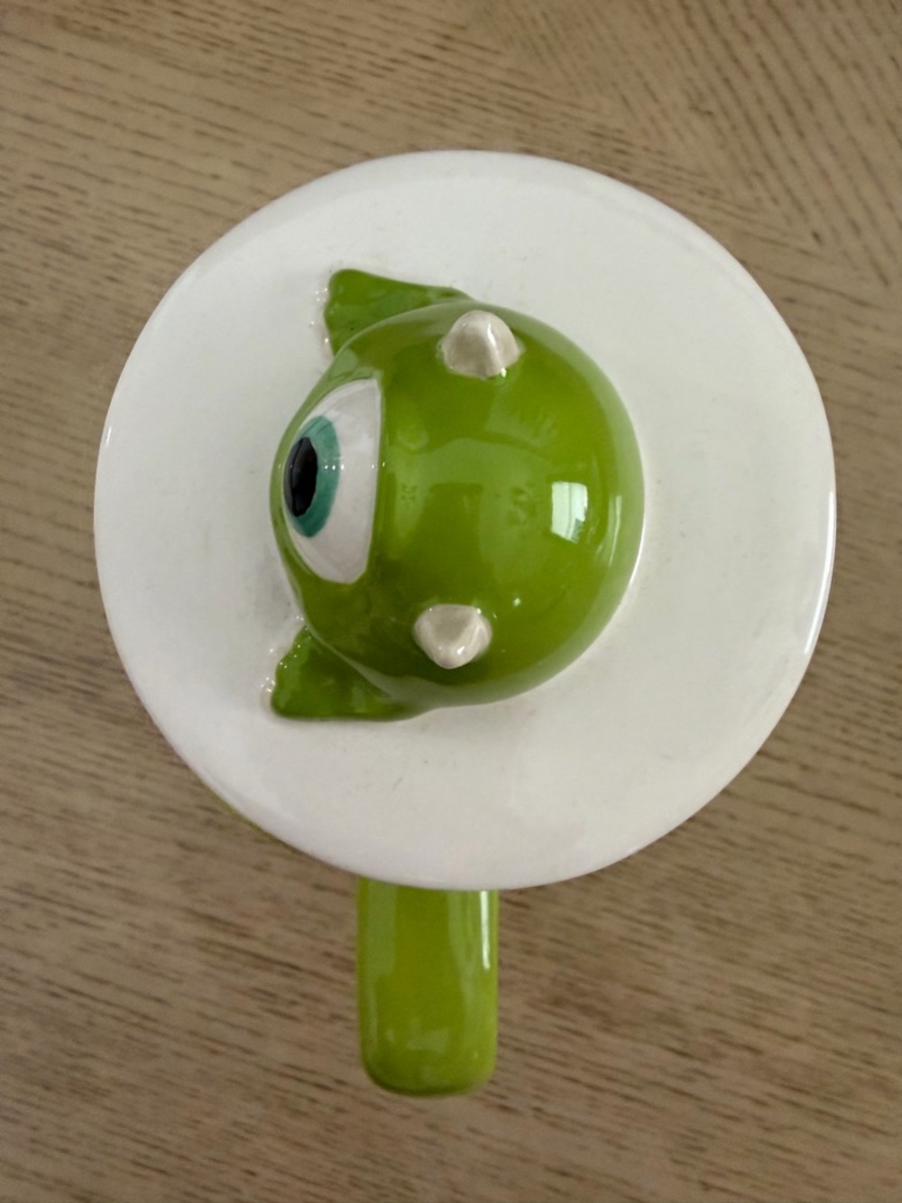 Ceramic mug, Rae Dunn x Disney Pixar Monsters Inc. MIKE Wazowski with character - Picture 15 of 16